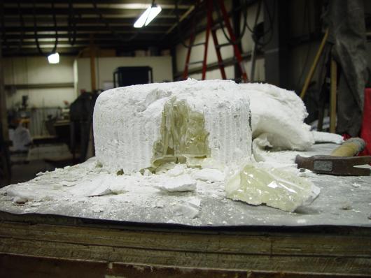 Opening Cubic Zirconia skull crucible