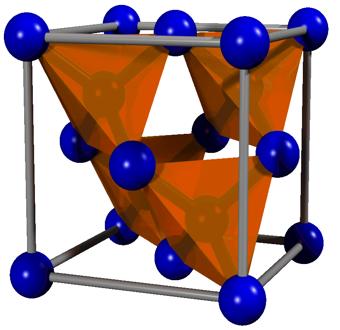Molecular structure of diamond