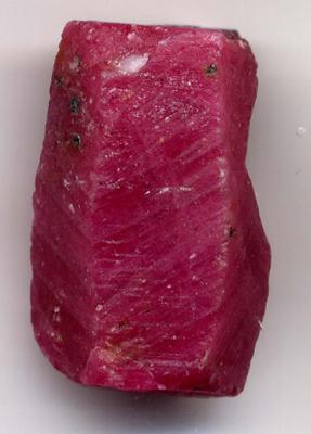 Natural ruby crystal
